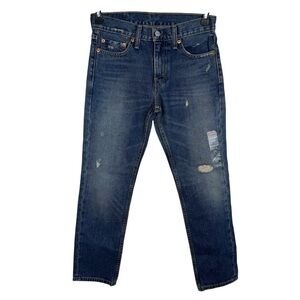 Levi's Men's 511 Slim Fit Jeans blue distressed denim 30x30 NWT